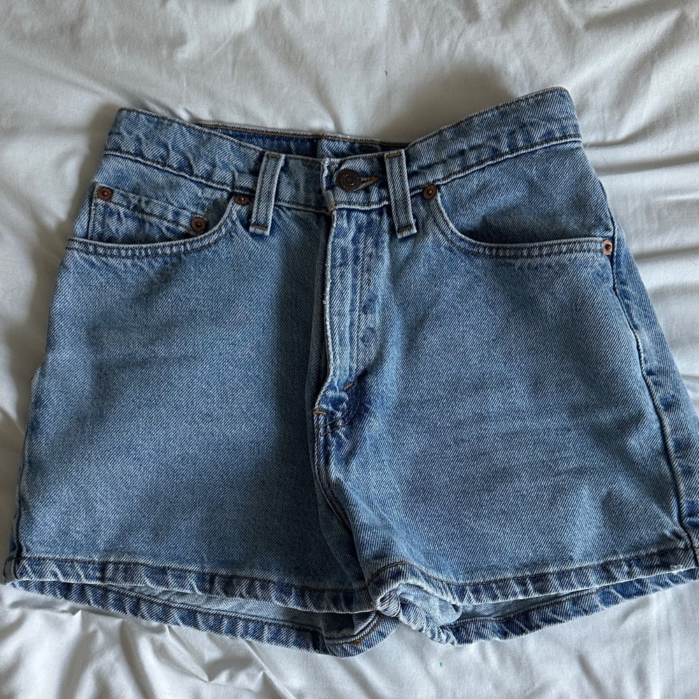 Levi's Light Blue Denim Cutoff Shorts